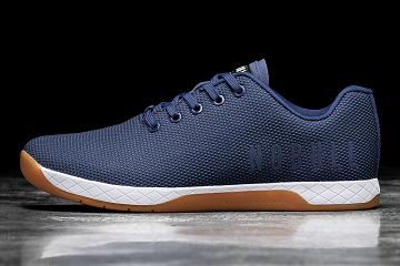 Men's Nobull Indigo Gum Trainers Navy | SG B2453E